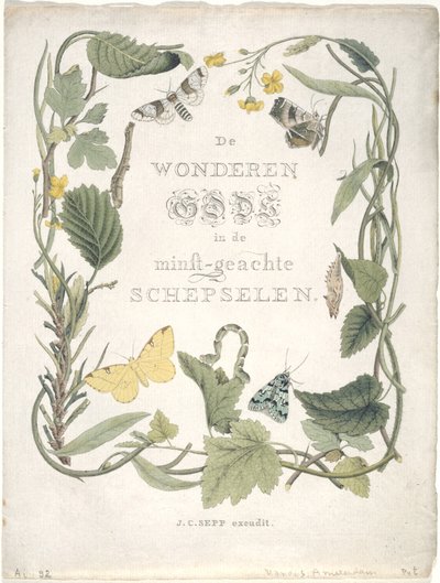 Nacht-Vlinders van het Eerste Gezin Der Eerste Bende. Tab. III., 1762-1860 door Jan Christiaen Sepp